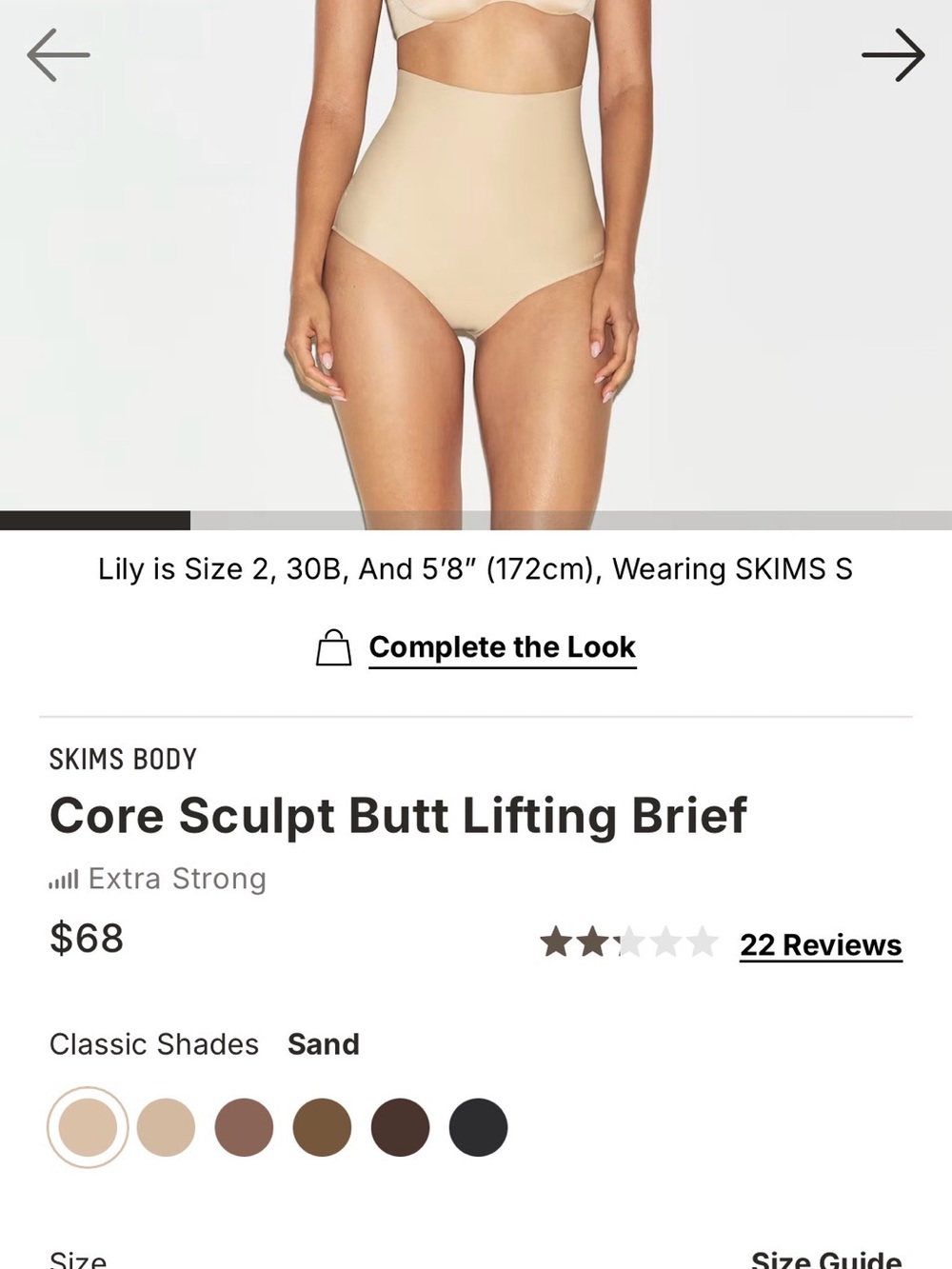 SKIMS High-Waist Sculpting Brief